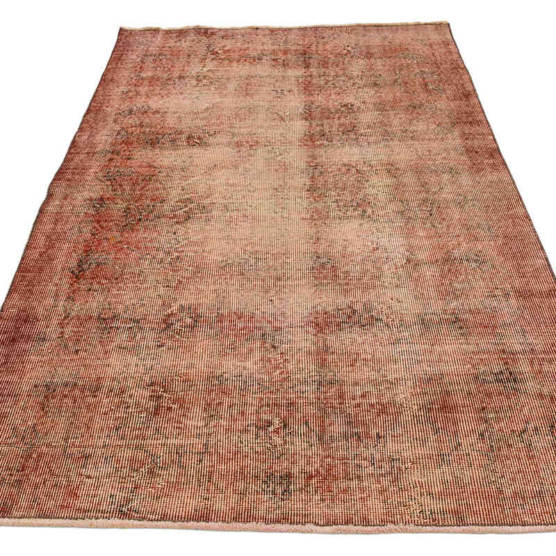 Over-dyed Vintage Hand-Knotted Turkish Rug - 3' 8" x 6' 4" (44" x 76") - K0066188