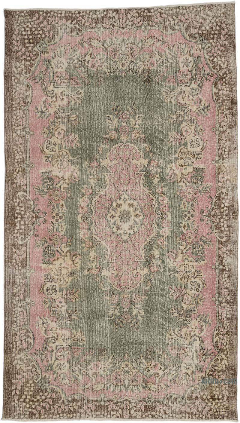 Vintage Turkish Hand-Knotted Rug - 5' 5" x 9' 5" (65" x 113") - K0066201