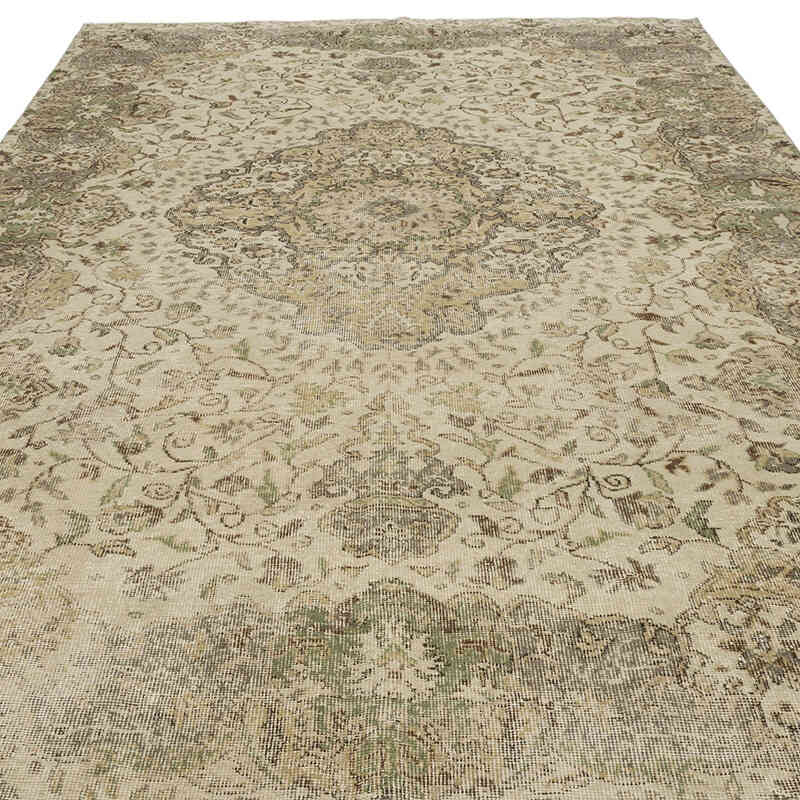 Alfombra Vintage Turca Anudada a Mano - 205 cm x 324 cm - K0066220