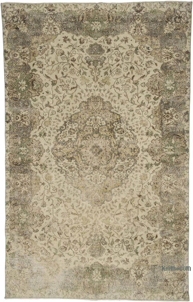Alfombra Vintage Turca Anudada a Mano - 205 cm x 324 cm - K0066220