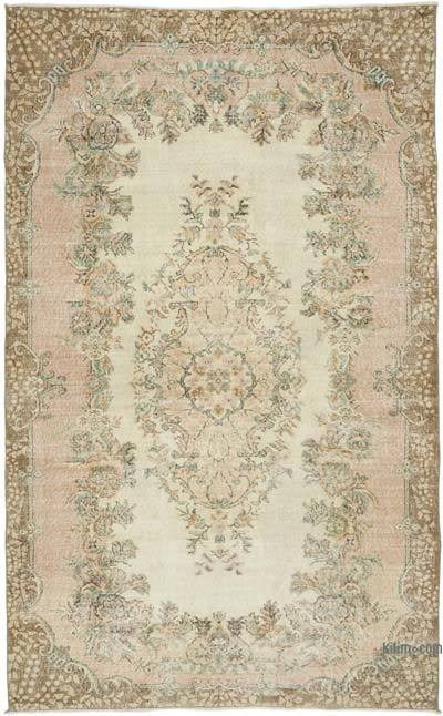 Vintage Turkish Hand-Knotted Rug - 5' 8" x 9' 2" (68" x 110")