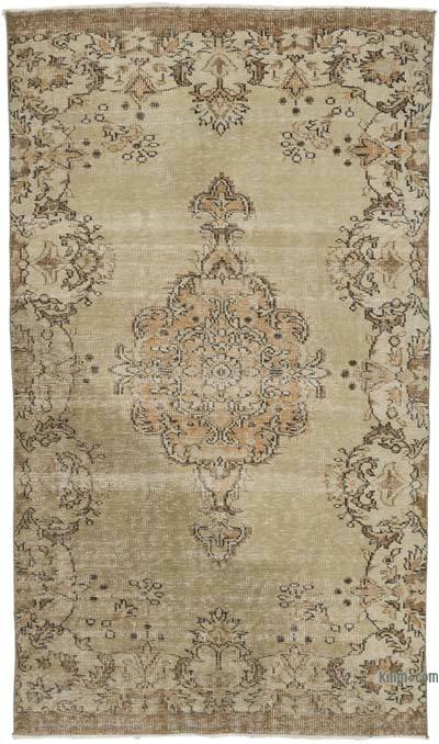 Vintage Turkish Hand-Knotted Rug - 4' 9" x 8' 4" (57" x 100")