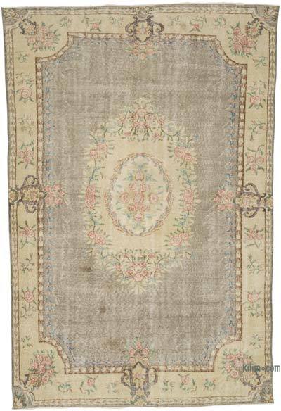 Vintage Turkish Hand-Knotted Rug - 6' 8" x 9' 10" (80" x 118")