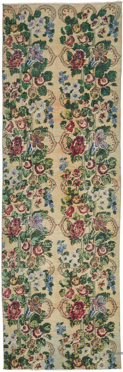 Alfombra Turca Vintage De Pasillo - 111 cm x 337 cm