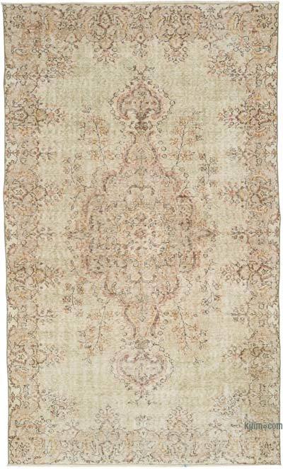 Vintage Turkish Hand-Knotted Rug - 5' 5" x 9' 1" (65" x 109")