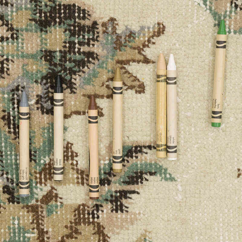 Alfombra Vintage Turca Anudada a Mano - 201 cm x 321 cm - K0066266