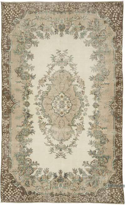 Vintage Turkish Hand-Knotted Rug - 6' 7" x 10' 6" (79" x 126")
