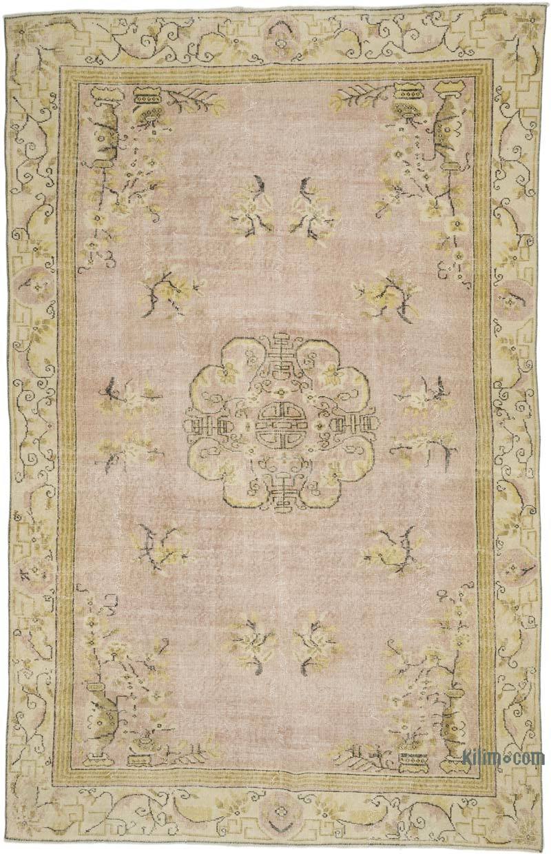 Alfombra Vintage Turca Anudada a Mano - 190 cm x 292 cm - K0066274
