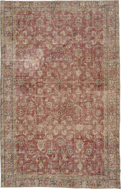 Vintage Turkish Hand-Knotted Rug - 5' 5" x 8' 6" (65" x 102")