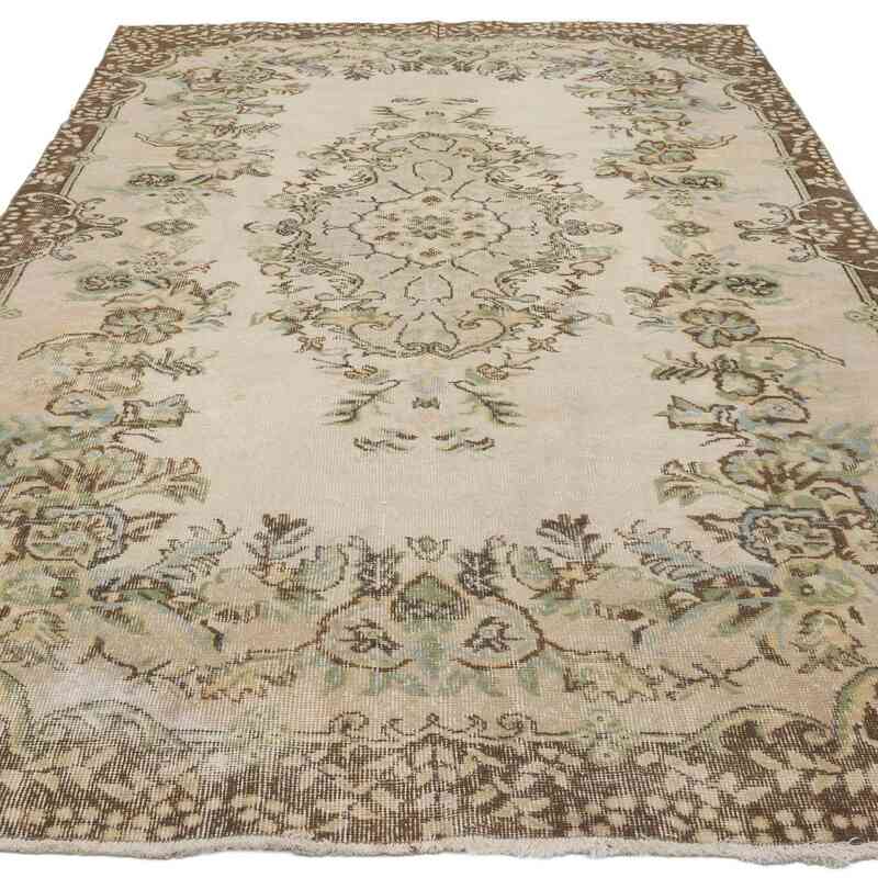 Vintage Turkish Hand-Knotted Rug - 5' 7" x 9' 7" (67" x 115") - K0066295