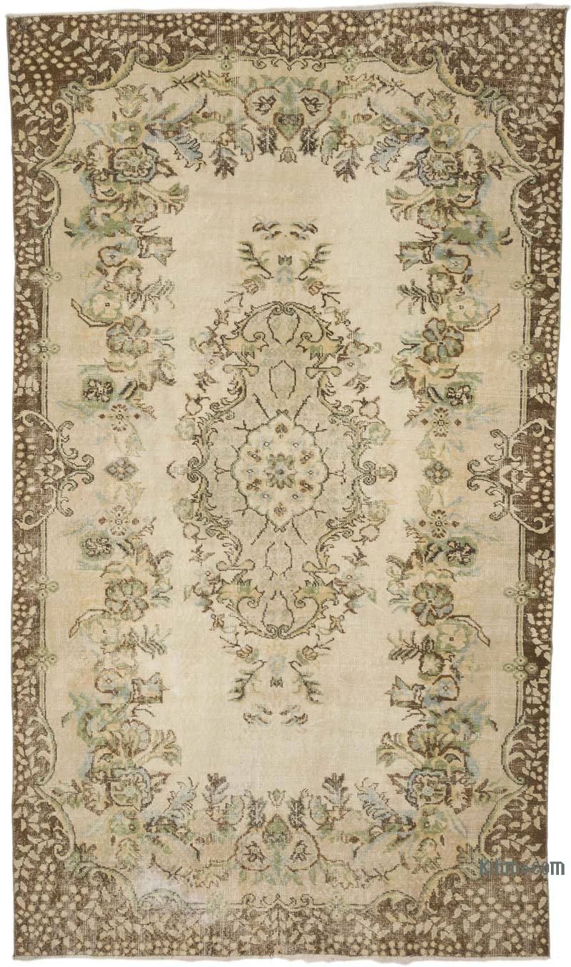 Vintage Turkish Hand-Knotted Rug - 5' 7" x 9' 7" (67" x 115") - K0066295