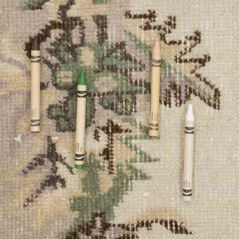Alfombra Vintage Turca Anudada a Mano - 206 cm x 311 cm - K0066299