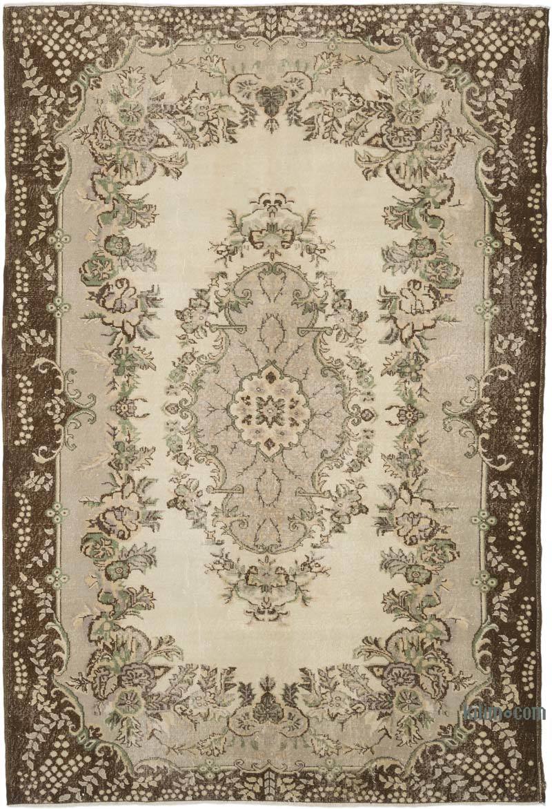 Alfombra Vintage Turca Anudada a Mano - 206 cm x 311 cm - K0066299