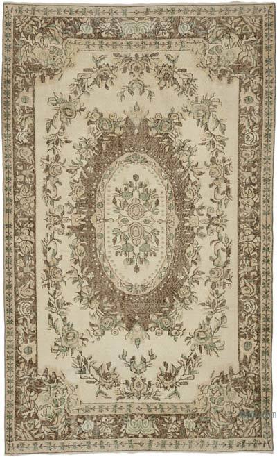 Vintage Turkish Hand-Knotted Rug - 5' 8" x 9' 2" (68" x 110")