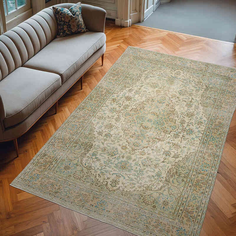 Vintage Turkish Hand-Knotted Rug - 6' 6" x 10' 1" (78" x 121") - K0066302