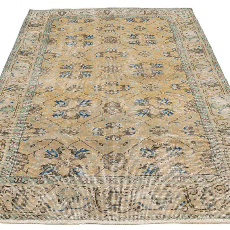 El Dokuma Vintage Halı - 115 cm x 215 cm - K0066324