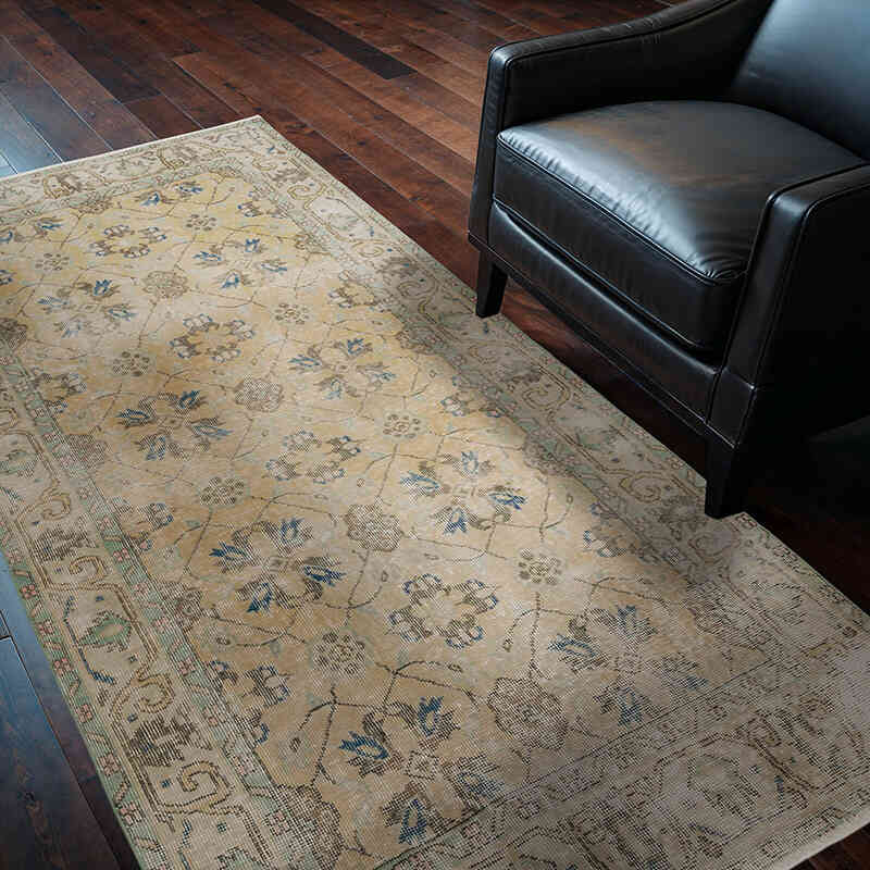 El Dokuma Vintage Halı - 115 cm x 215 cm - K0066324