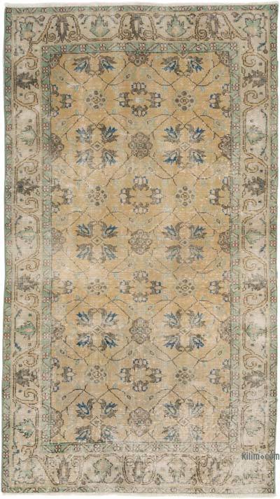 Vintage Turkish Hand-Knotted Rug - 3' 9" x 7' 1" (45" x 85")