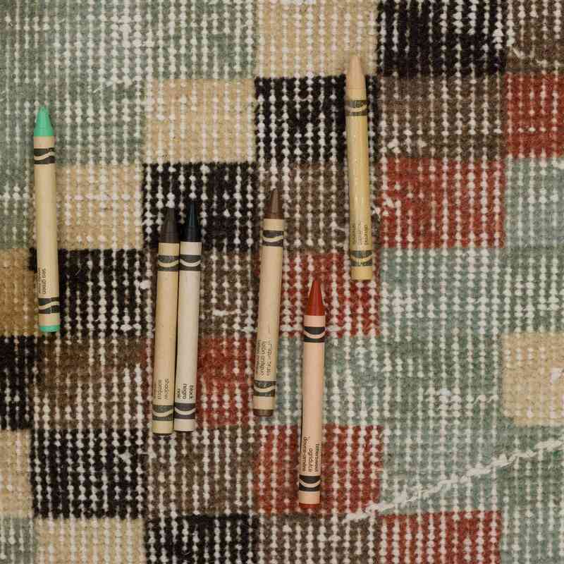 Alfombra Vintage Turca Anudada a Mano - 94 cm x 204 cm - K0066325