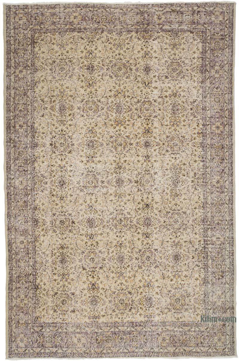 Alfombra Vintage Turca Anudada a Mano - 197 cm x 300 cm - K0066331