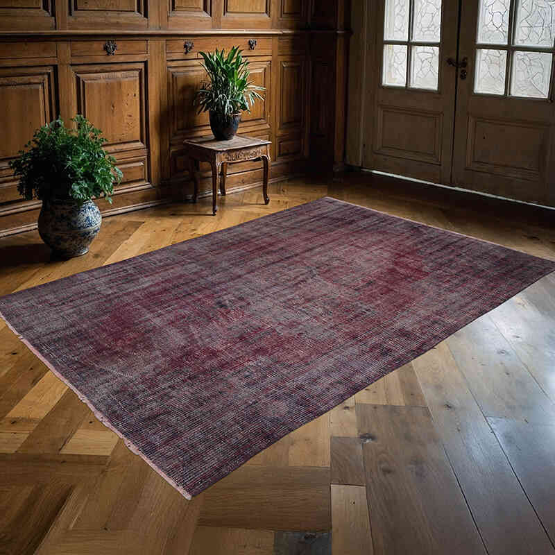 Boyali El Dokuma Vintage Hali - 162 cm x 236 cm - K0066334