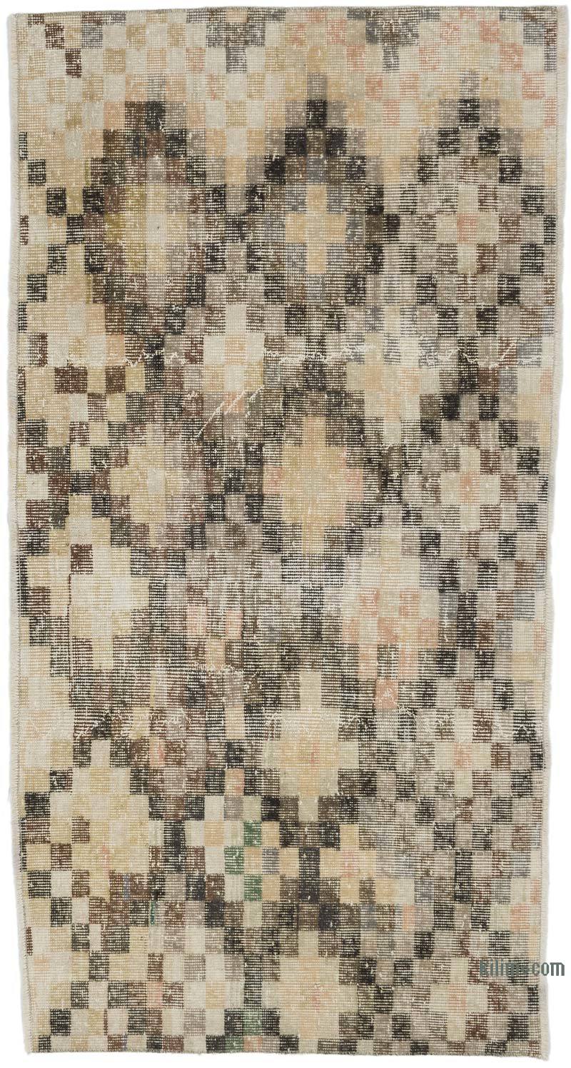 Vintage Turkish Hand-Knotted Rug - 2' 11" x 5' 9" (35" x 69") - K0066346