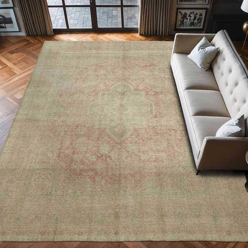 Alfombra Oriental Vintage Anudada a Mano - 296 cm x 387 cm - K0066414