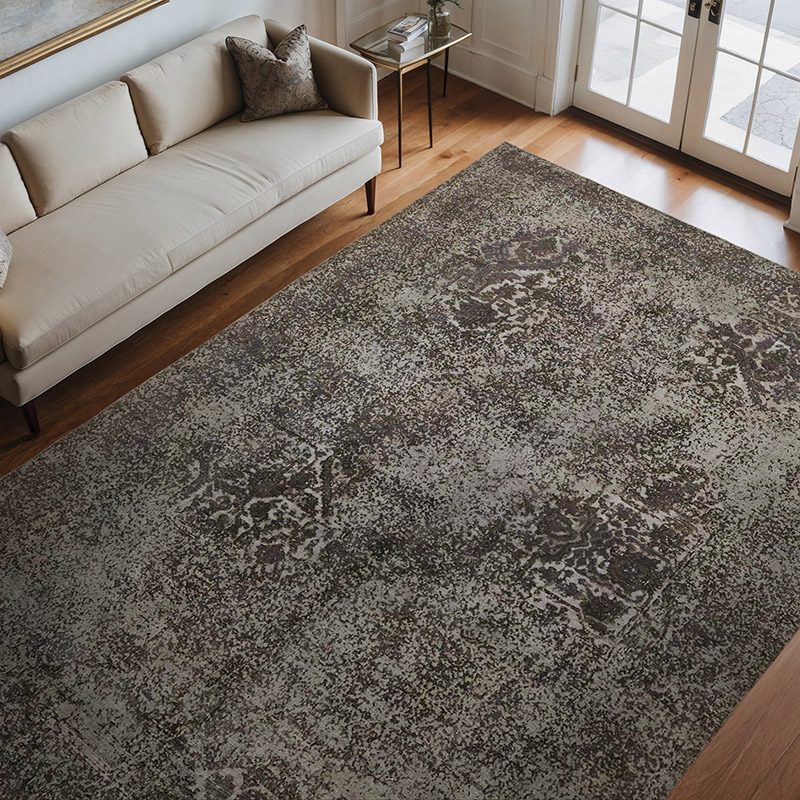 Over-dyed Vintage Hand-Knotted Oriental Rug - 7' 10" x 11'  (94" x 132") - K0066445