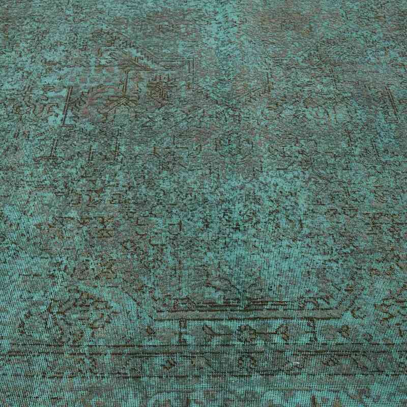 Over-dyed Vintage Hand-Knotted Oriental Rug - 9' 7" x 12' 8" (115" x 152") - K0066447