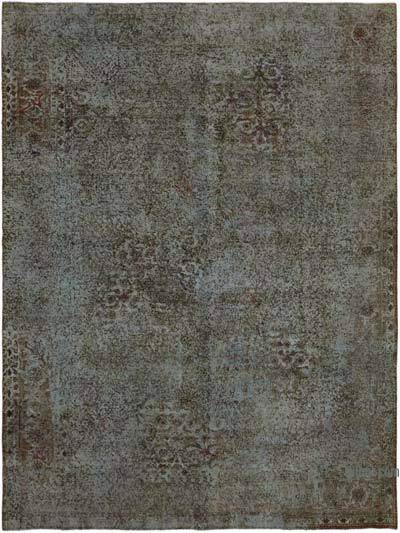Boyalı El Dokuma Vintage Halı - 294 cm x 378 cm