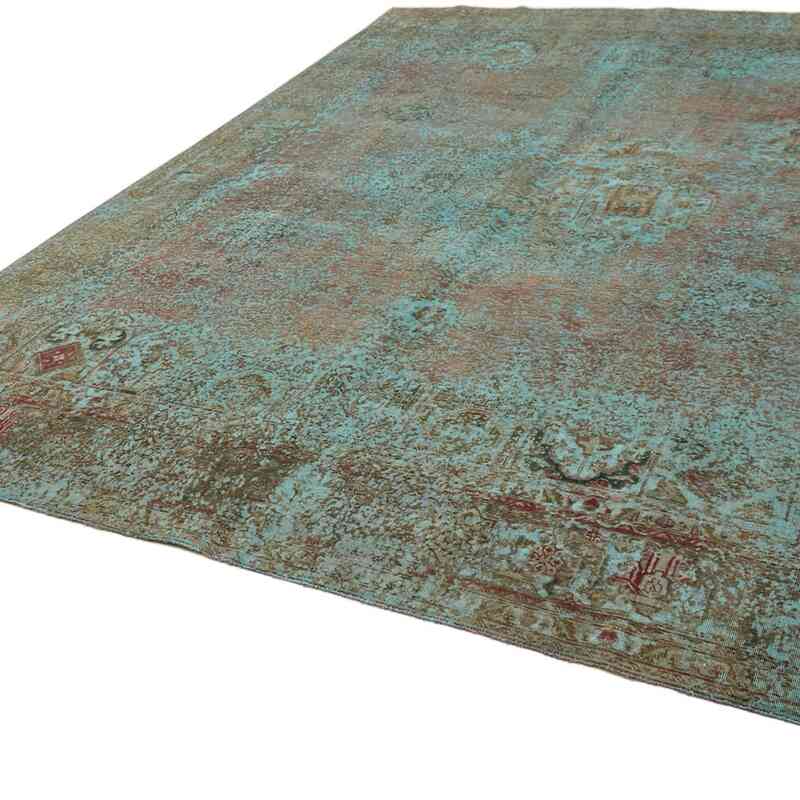 Over-dyed Vintage Hand-Knotted Oriental Rug - 9' 6" x 12' 4" (114" x 148") - K0066466
