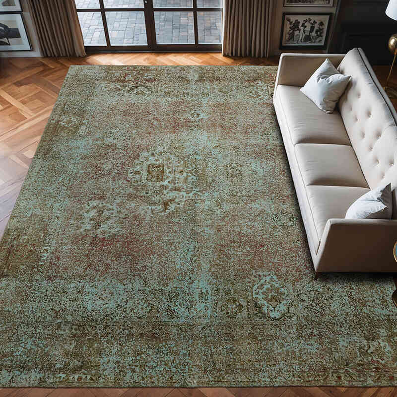 Alfombra Turca Vintage Sobre-teñida  - 290 cm x 375 cm - K0066466