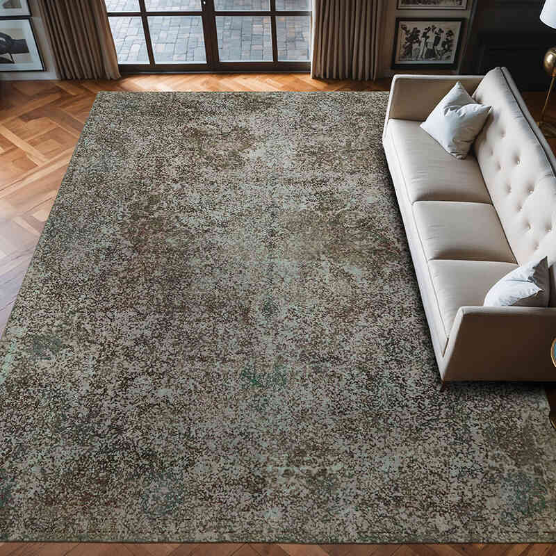 Boyalı El Dokuma Vintage Halı - 294 cm x 387 cm - K0066470