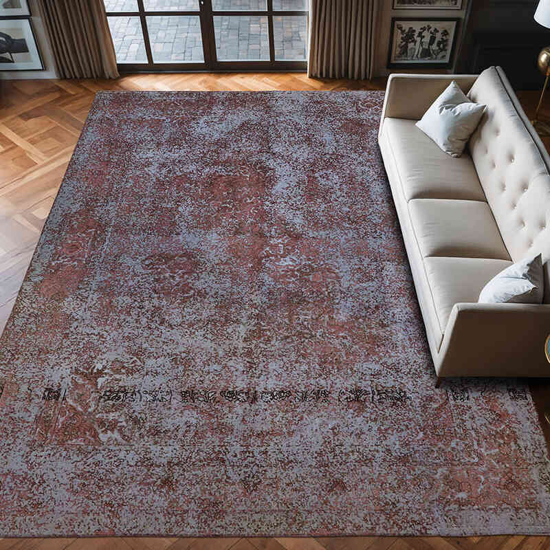 Over-dyed Vintage Hand-Knotted Oriental Rug - 9' 7" x 12' 10" (115" x 154") - K0066473