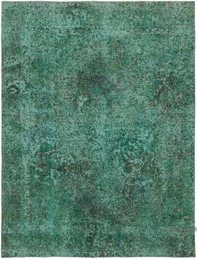 Boyalı El Dokuma Vintage Halı - 247 cm x 318 cm