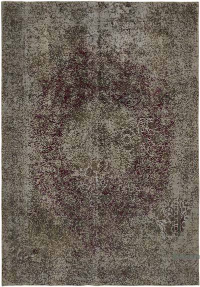 Boyalı El Dokuma Vintage Halı - 235 cm x 329 cm