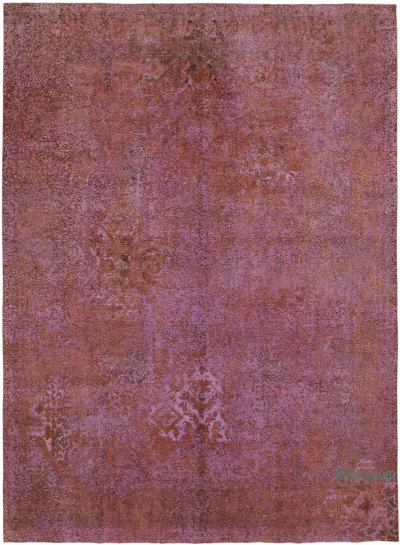 Boyalı El Dokuma Vintage Halı - 292 cm x 387 cm - K0066491