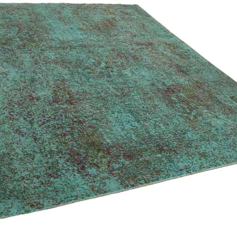 Over-dyed Vintage Hand-Knotted Oriental Rug - 9' 6" x 10' 1" (114" x 121") - K0066493