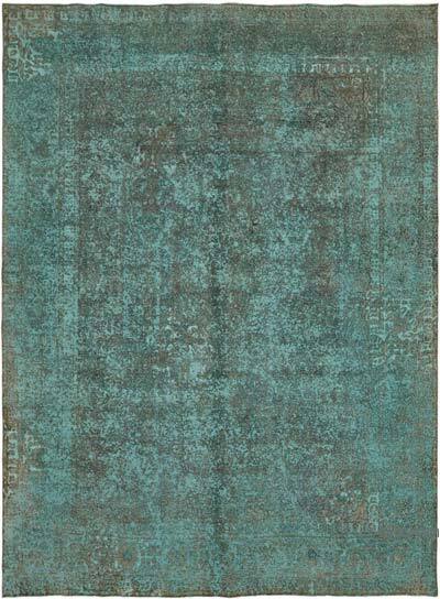 Boyalı El Dokuma Vintage Halı - 291 cm x 390 cm