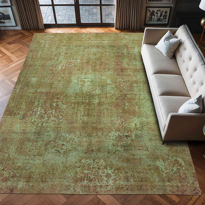 Boyalı El Dokuma Vintage Halı - 285 cm x 390 cm - K0066508