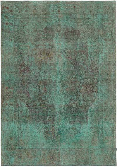Boyalı El Dokuma Vintage Halı - 238 cm x 336 cm