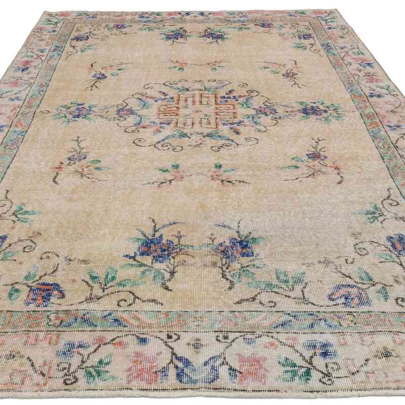 Alfombra Vintage Turca Anudada a Mano - 175 cm x 272 cm - K0066571