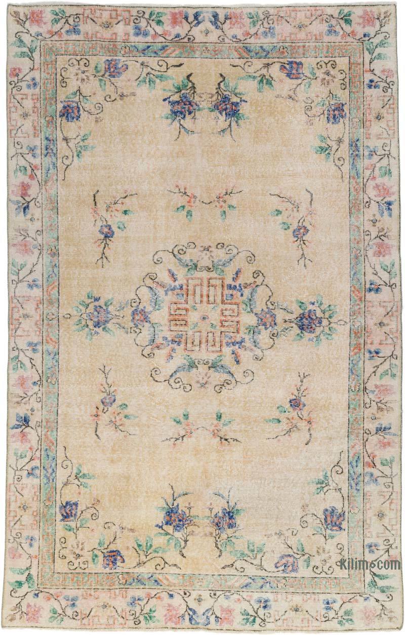 Alfombra Vintage Turca Anudada a Mano - 175 cm x 272 cm - K0066571