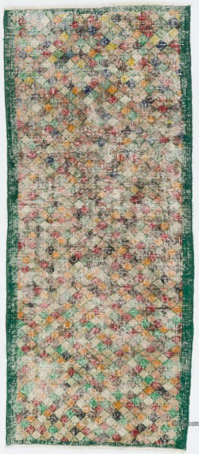 Vintage Turkish Hand-Knotted Runner - 2' 5" x 5' 10" (29" x 70")