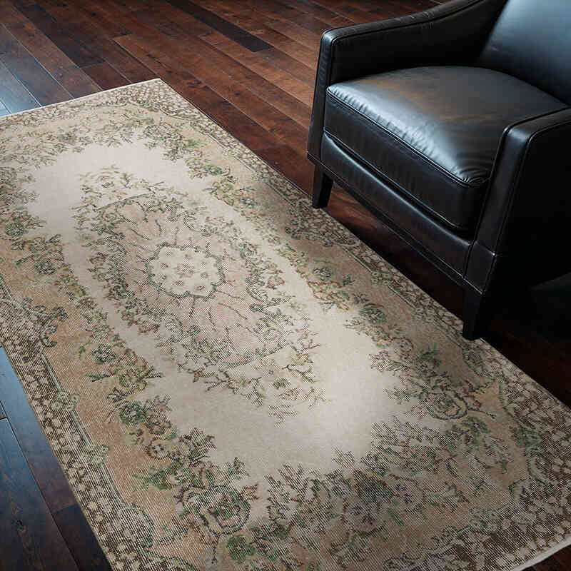 El Dokuma Vintage Halı - 113 cm x 210 cm - K0066585