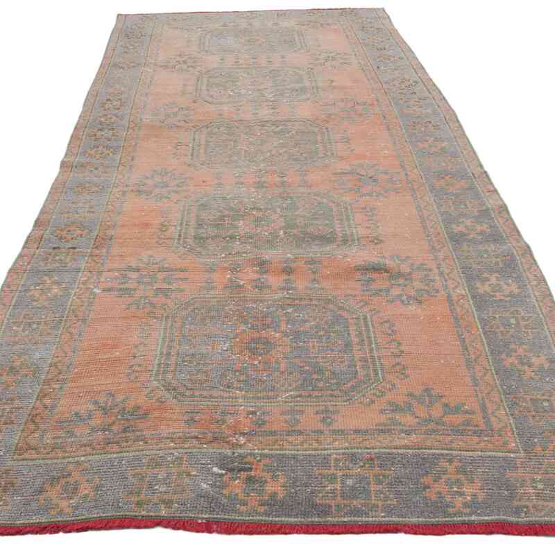 Vintage Turkish Hand-Knotted Runner - 4' 3" x 10' 6" (51" x 126") - K0066598