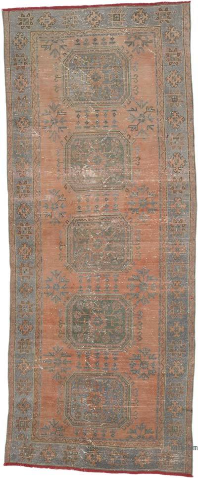 Vintage Turkish Hand-Knotted Runner - 4' 3" x 10' 6" (51" x 126")