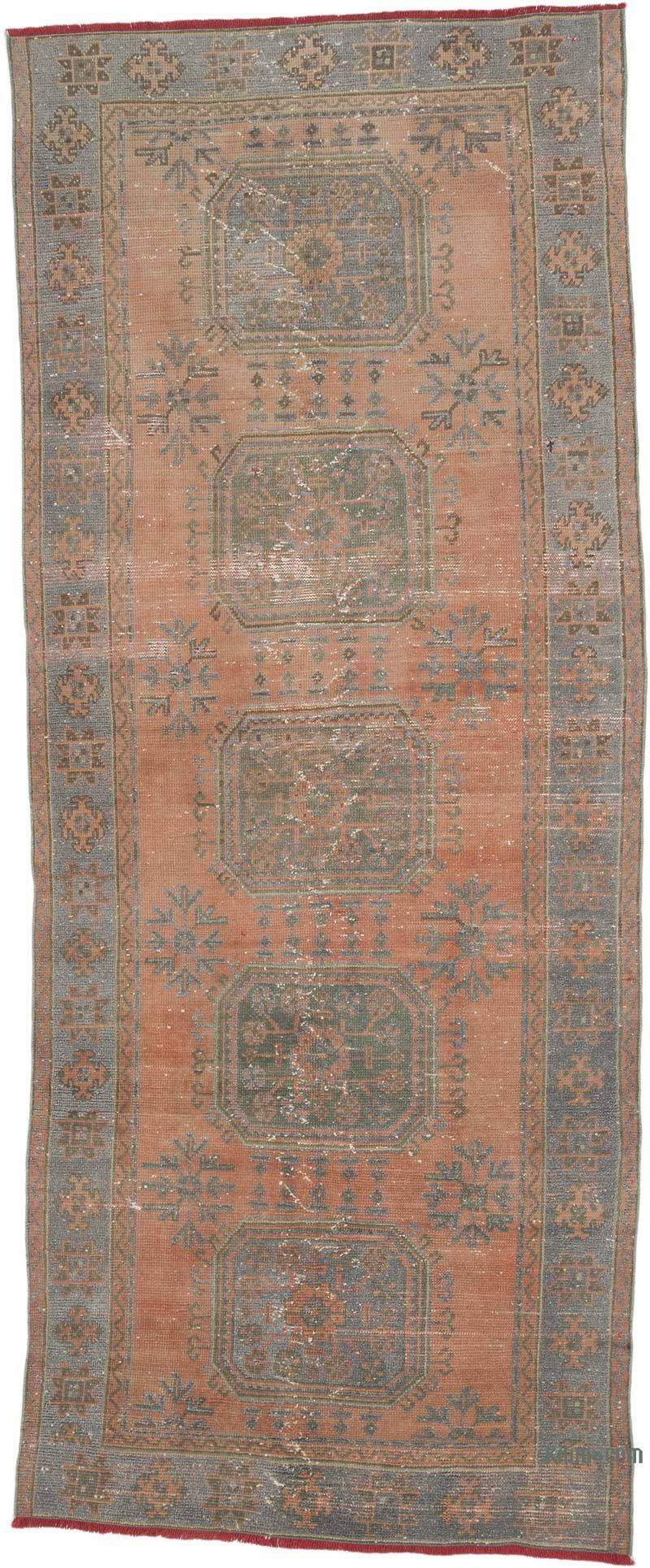 Vintage Turkish Hand-Knotted Runner - 4' 3" x 10' 6" (51" x 126") - K0066598