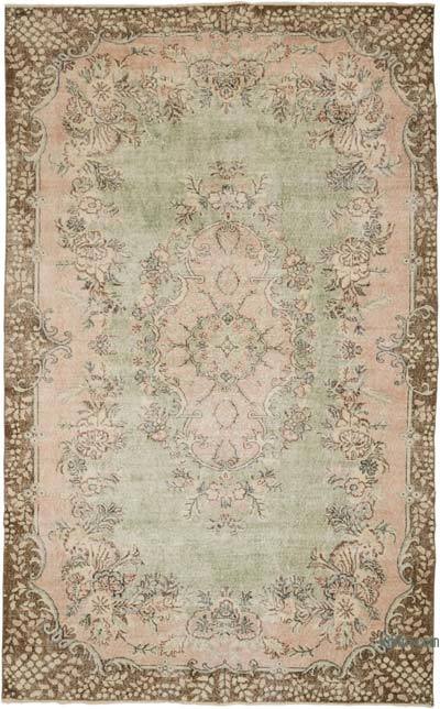Vintage Turkish Hand-Knotted Rug - 6' 7" x 10' 6" (79" x 126")