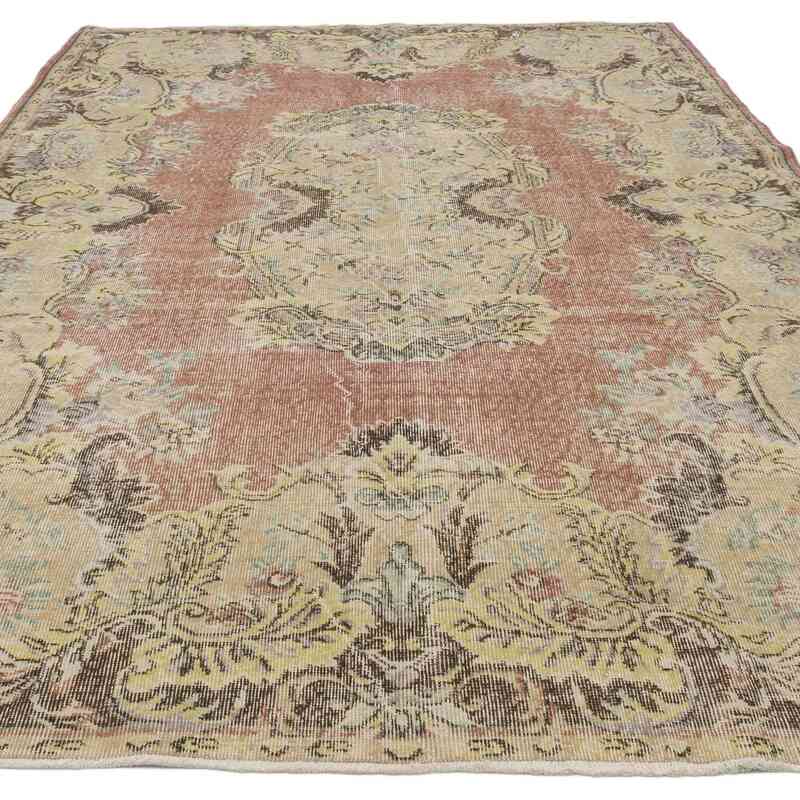 Vintage Turkish Hand-Knotted Rug - 6' 7" x 10'  (79" x 120") - K0066606